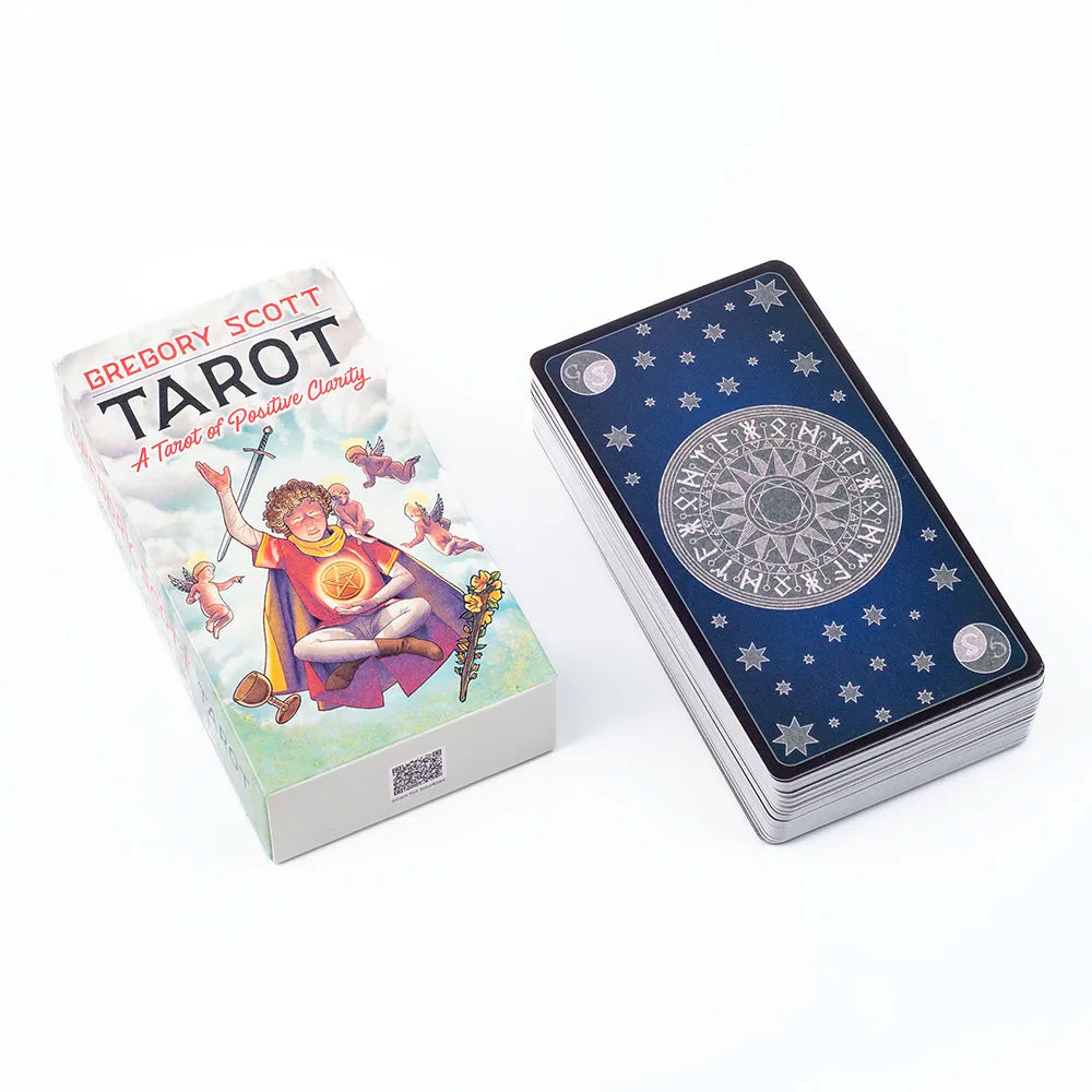 Gregory Scott Tarot Deck – 78 Cards | English Edition for Precognition, Divination & Group Party Games (11.1*6.1 cm)