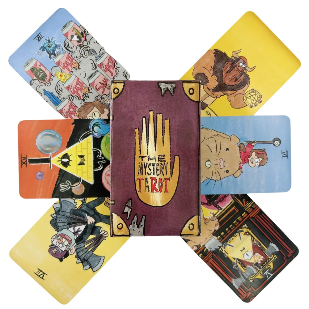 ✨ The Mystery Tarot Cards – 78-Card Deck Inspired by Gravity Falls for Party and Board Games