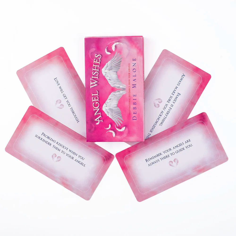✨ Angel Wishes 40 Affirmation Tarot Cards – 11 × 6 cm Inspirational Deck for Daily Guidance & Spiritual Empowerment