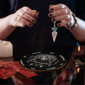 🔮 2pcs Spiritual Pendulum Divination Set – Includes Crystal Pendulum & Divination Disk | Healing & Decision-Making Tool | Free Shipping style m