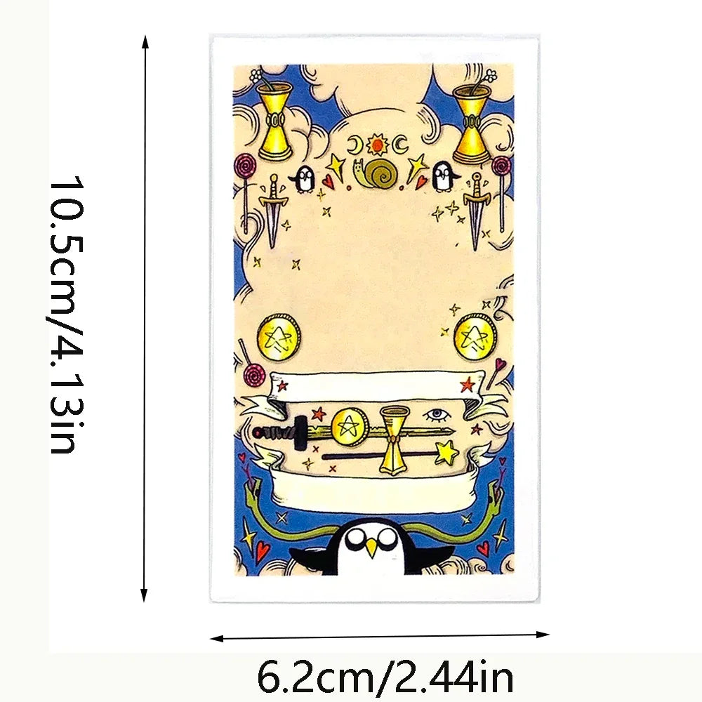 Hot-Selling Tarot Cards – 78-Card English Visions Divination Deck for Family Gatherings, Board Games & Holiday Gifts