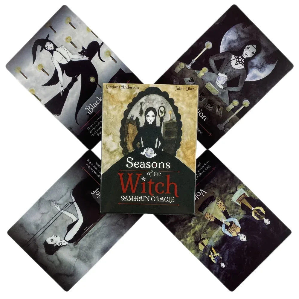 ❄️ Seasons of the Witch: Imbolc Oracle – Spiritually Inspired 44-Card Deck with Gilded Edges and Comprehensive Guidebook TS139