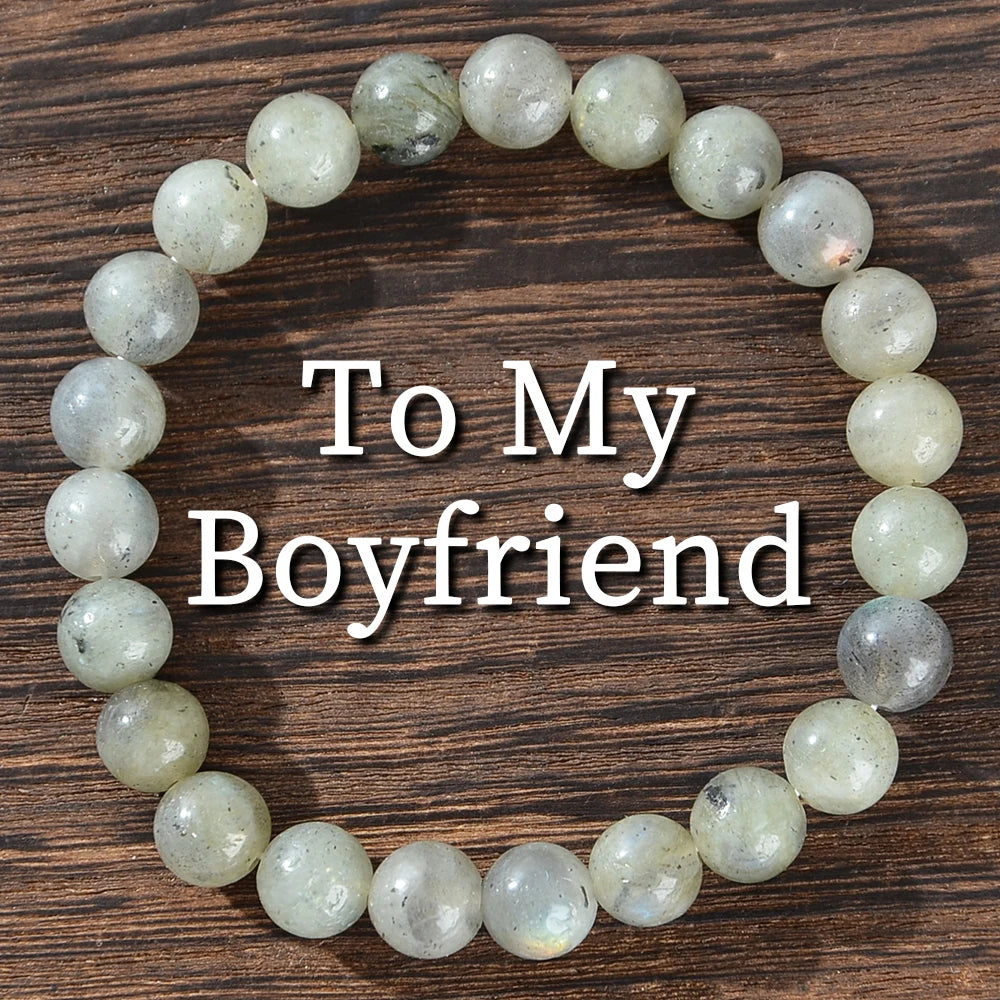 ✨ Natural Crystal Gemstone Bracelet – Meaningful Anniversary Gift for Boyfriends, Perfect for Daily Wear & Special Occasions style I