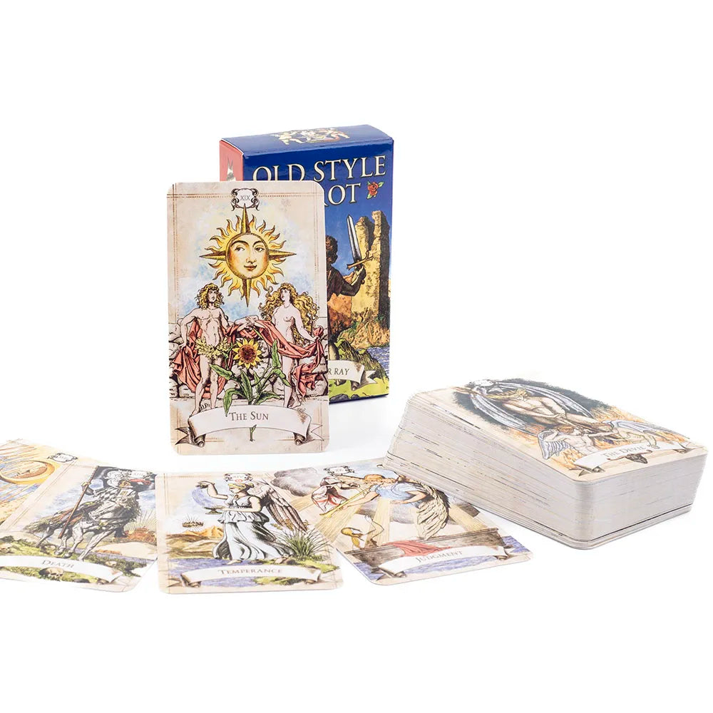 🃏 Old Style Tarot – 79-Card Deck with Vintage Charm for Fate Divination and Family Gatherings
