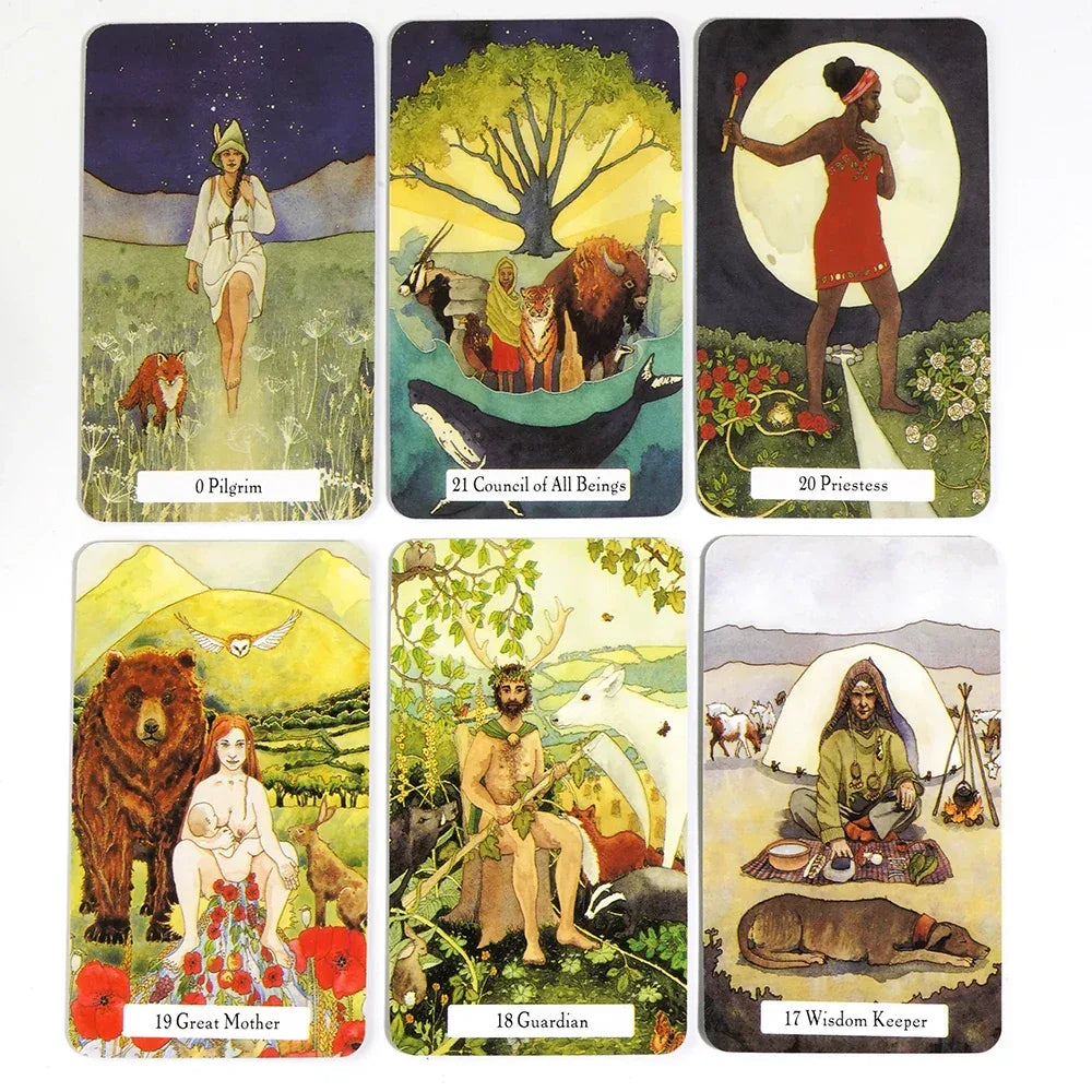 🌿 The Witches’ Wisdom Tarot Deck – 78 Cards with Guidebook | Family Party Board Game Edition