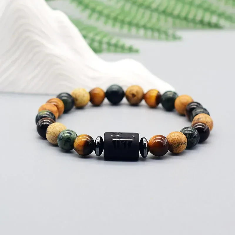 🌌 The "Celestial Identity" 12 Constellation Bracelet: Zodiac Charm & Personality Talisman (Unisex)