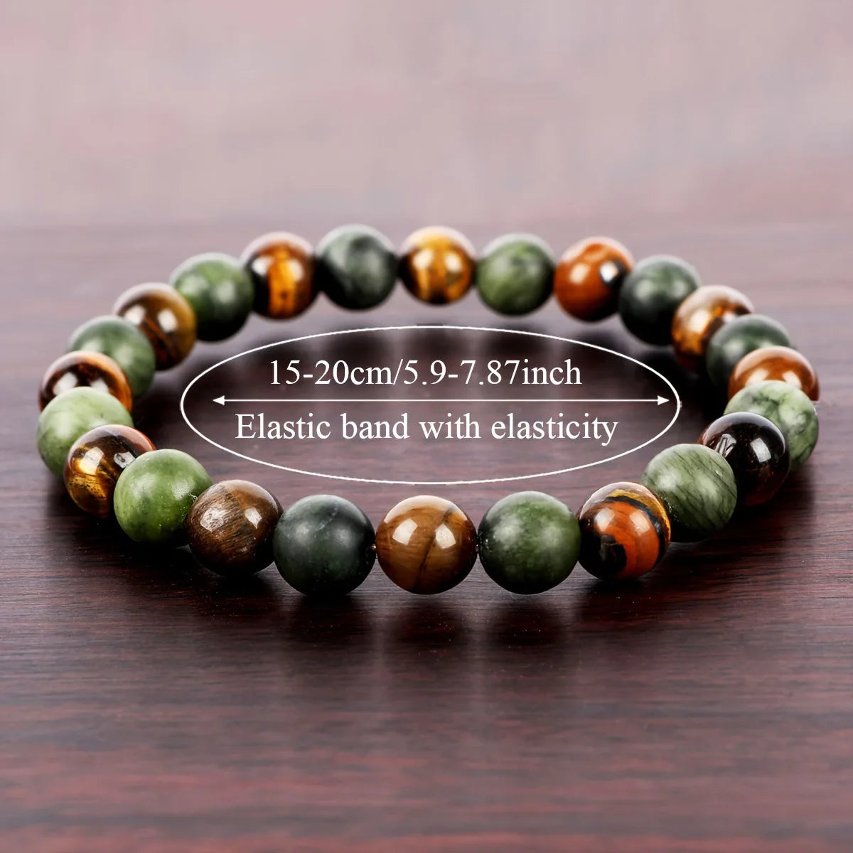 ✨ Natural Stone Symbolic Beaded Bracelet – Unisex Anxiety Relief, Protection, Money Attraction & Spiritual Inner Self-Love Jewelry