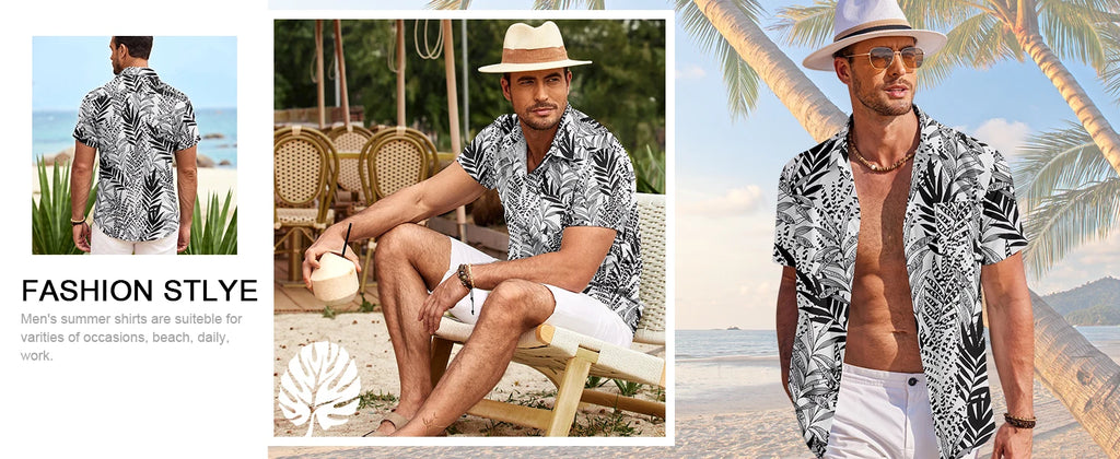 ✨ The Vintage Essence 3D Masterpiece: Premium Men's Soft-Touch Short-Sleeve Button-Up – High-Definition Retro Graphic Print, Breathable Summer Comfort Fabric, and Sophisticated Tailored Silhouette