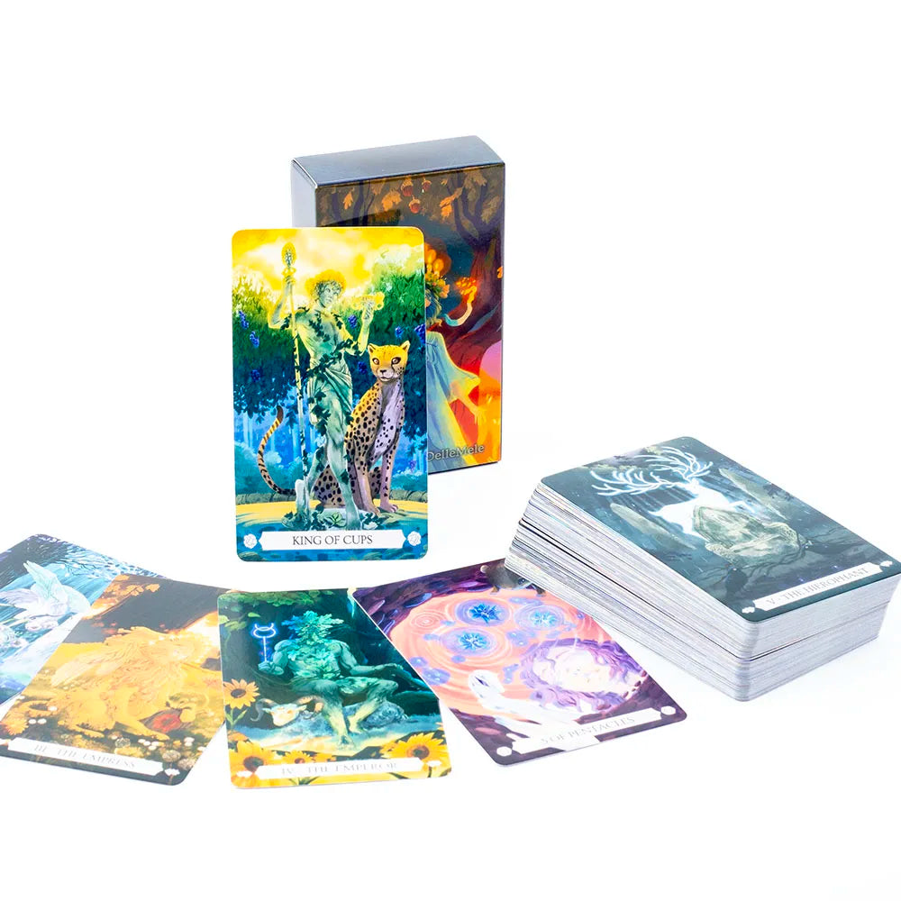 Under The Oak Tarot Deck – 78 Cards | Narrative Tarot Blending Real and Unreal for Insightful Divination (10.3 x 6 cm)