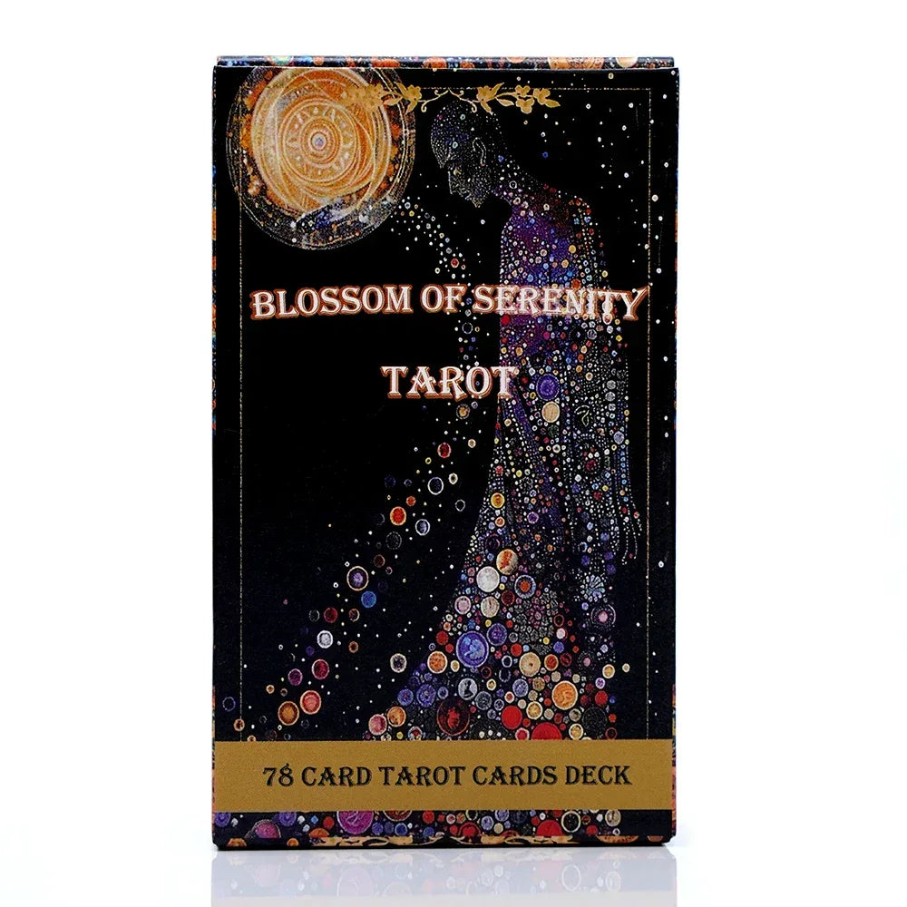 🌸 Blossom of Serenity Tarot Deck – 78 Custom Tarot Cards | 10.3 x 6 cm | Oracle Cards & Board Game Edition