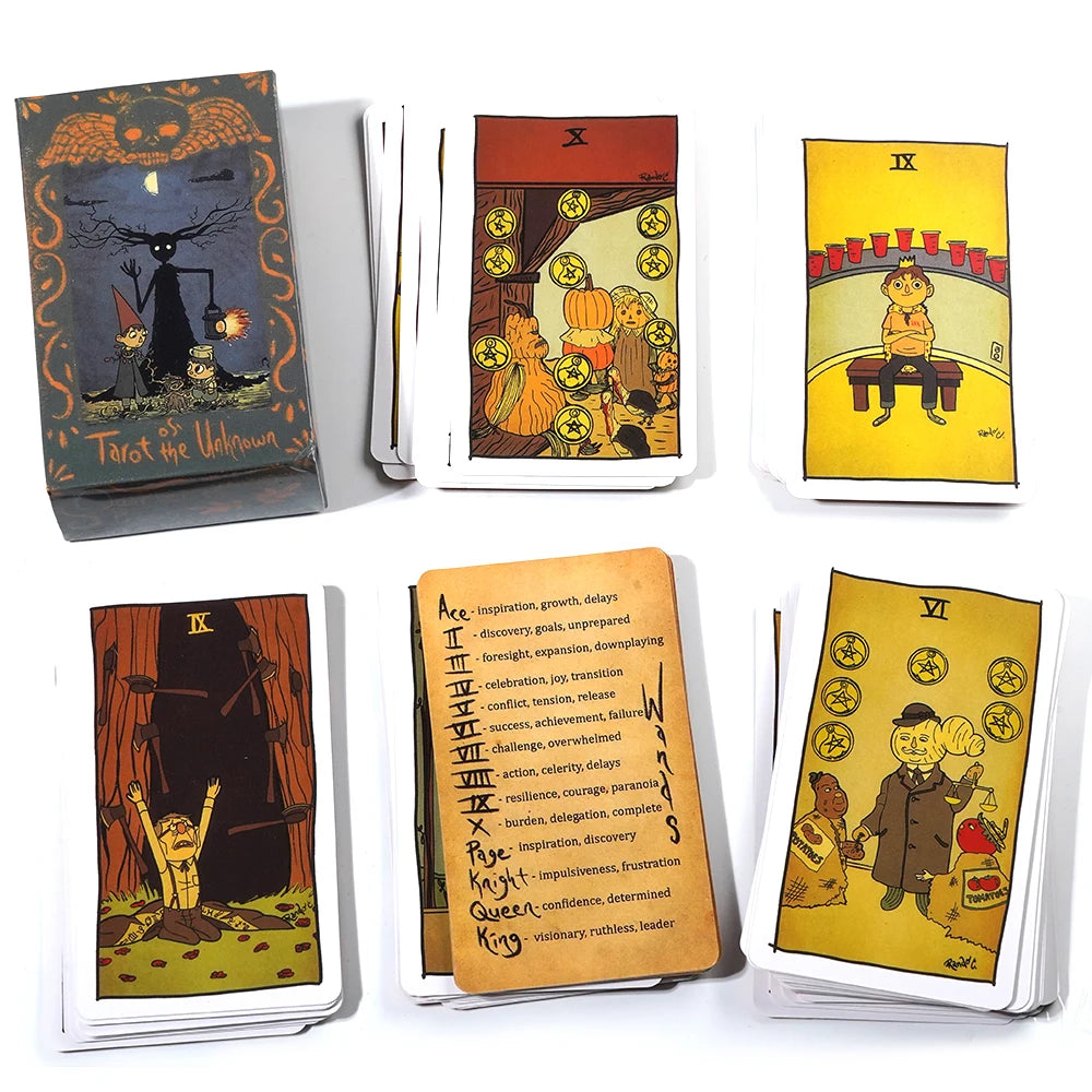 Tarot of the Unknown 78 Tarot Deck Original Tarot Cards For Beginners And E-booklet Divination Tools The Rider Tarot Deck
