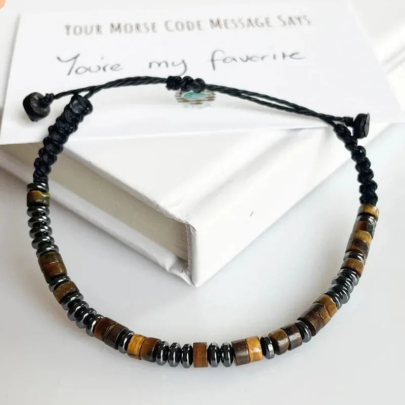 ✨ Men’s & Women’s Extra Strength Black & Copper Magnetic Hematite Bracelet – Powerful Healing & Energy Balance Jewelry