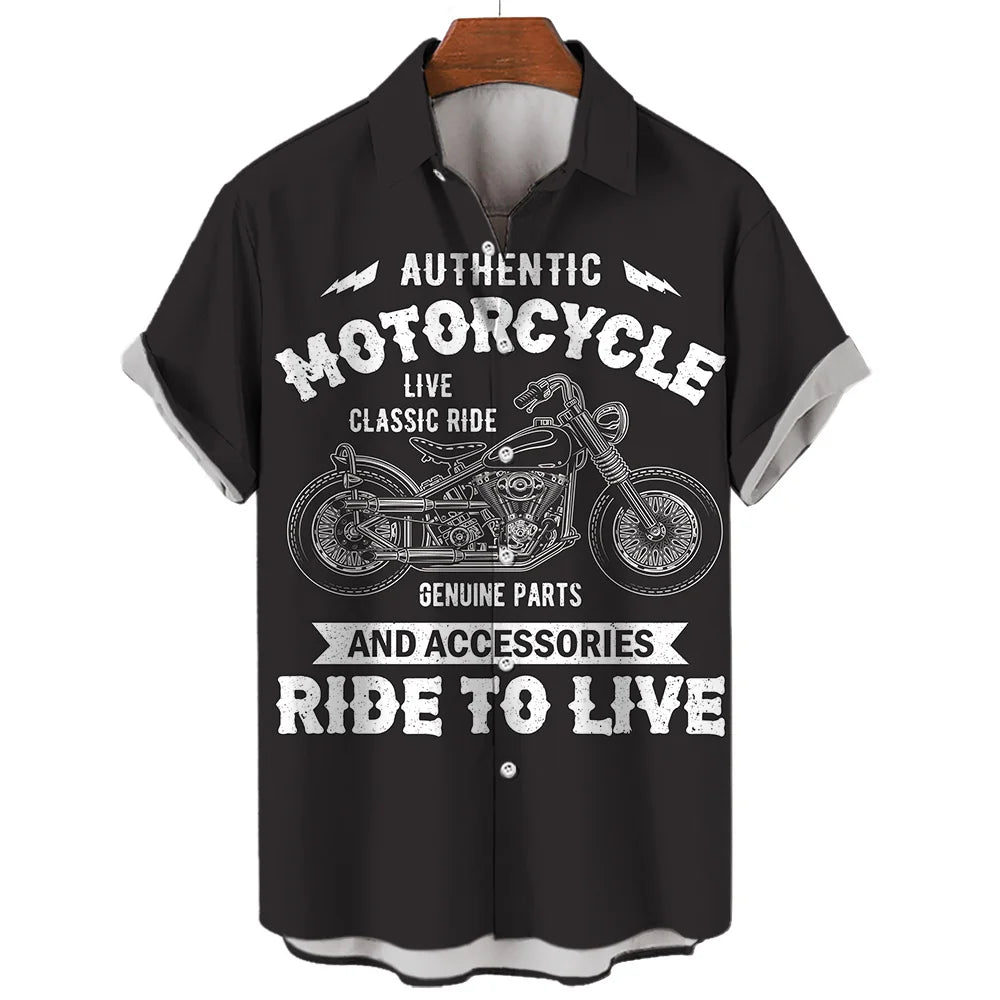 🏍️ The 1971 Moto-Legend Edition: Premium Men’s Vintage Motorcycle Graphic Shirt – High-Definition 3D Heritage Biker Print, Breathable Summer Performance Fabric, and Sophisticated Urban-Retro Short-Sleeve Tee (S-5XL)