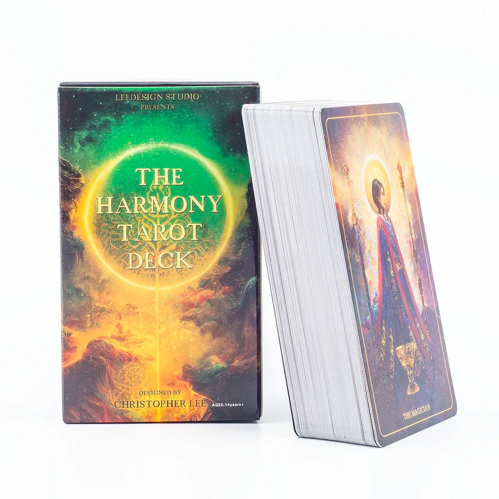 The Harmony Tarot Deck – 78-Card English Visions Divination Edition (10.3x6 cm) for Family Board Games and Spiritual Prophecy