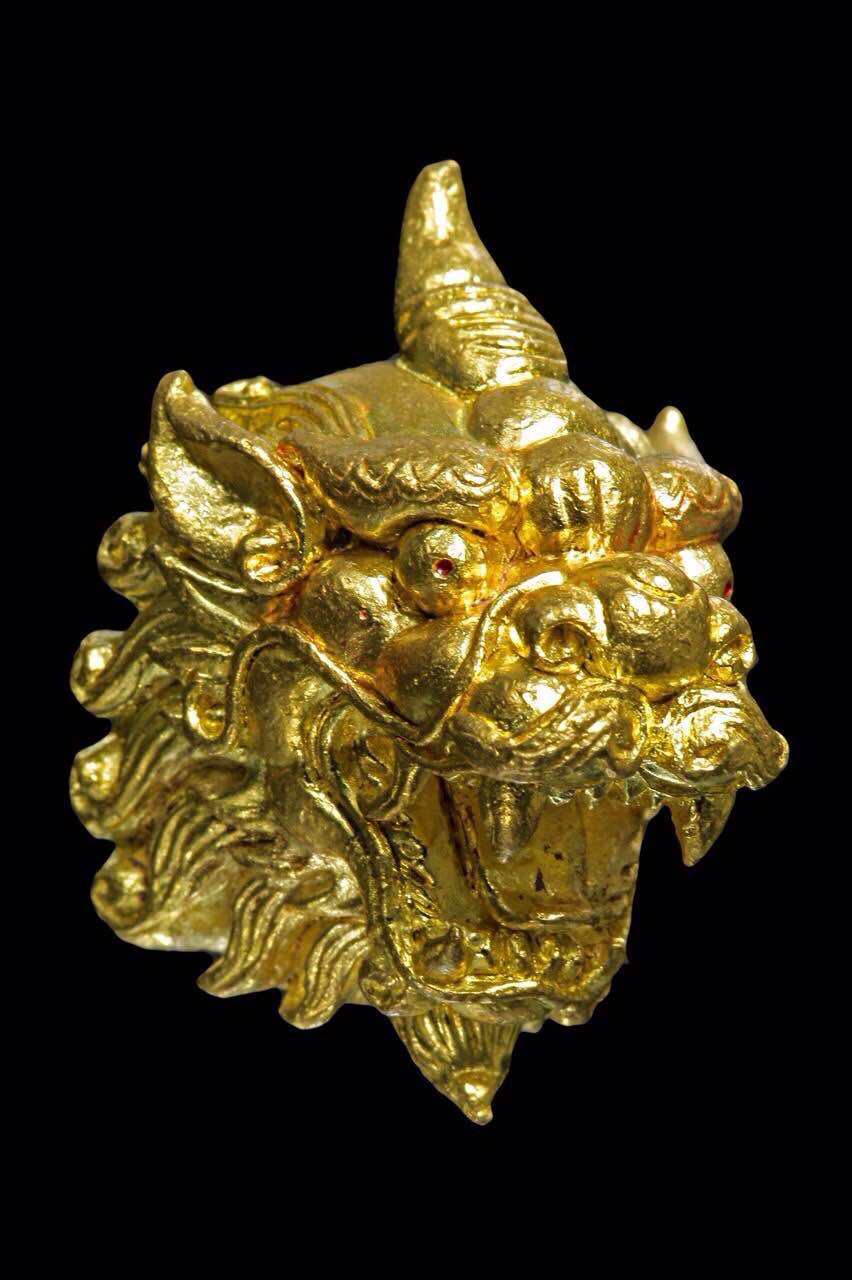 Wealth Calling Pi Xie – Polished Bell Metal Sculpture with Takrud for Abundance and Prosperity