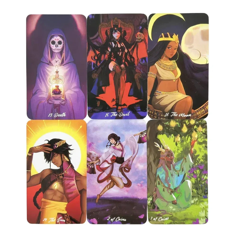 🔥Dreams Within Dreams Tarot Deck | 78 Cards for Practice Divination, E-Book, Augur Board Game & Witchcraft Oracle