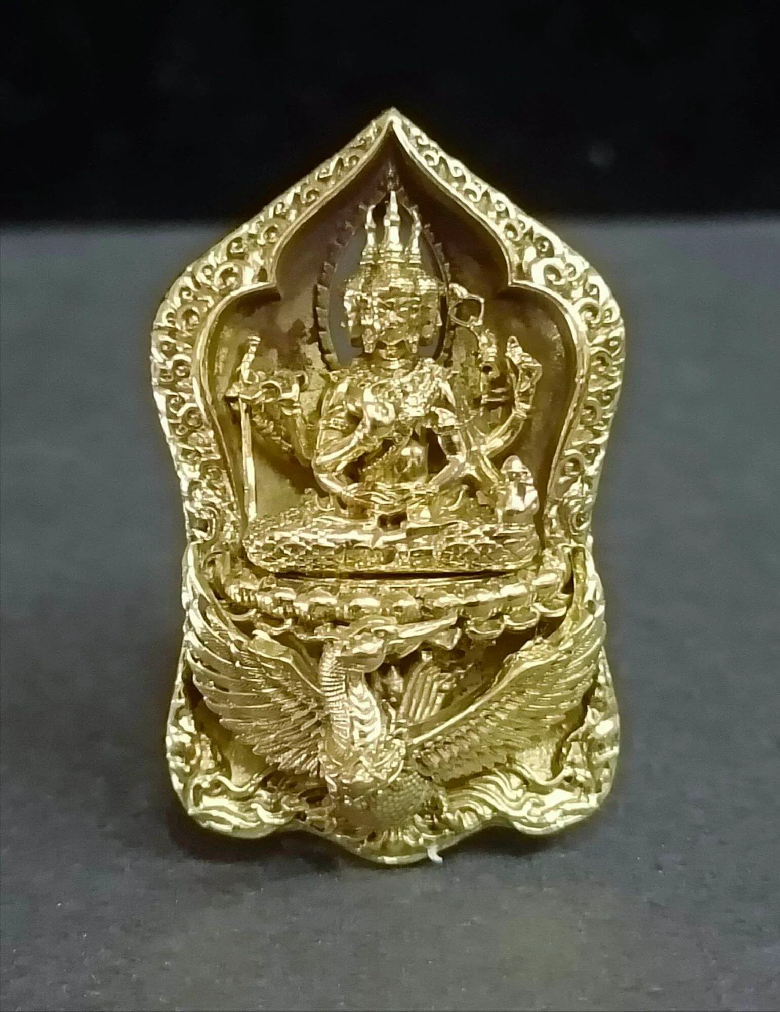 ✨ Phra Phrom Siam Thewa – Supreme Brahma Deity Amulet by Luang Pu Kruba Kampheng Thitipanyo, Makangam Hermitage, Kamphaeng Phet ทองฝาบาตรขัดเงา