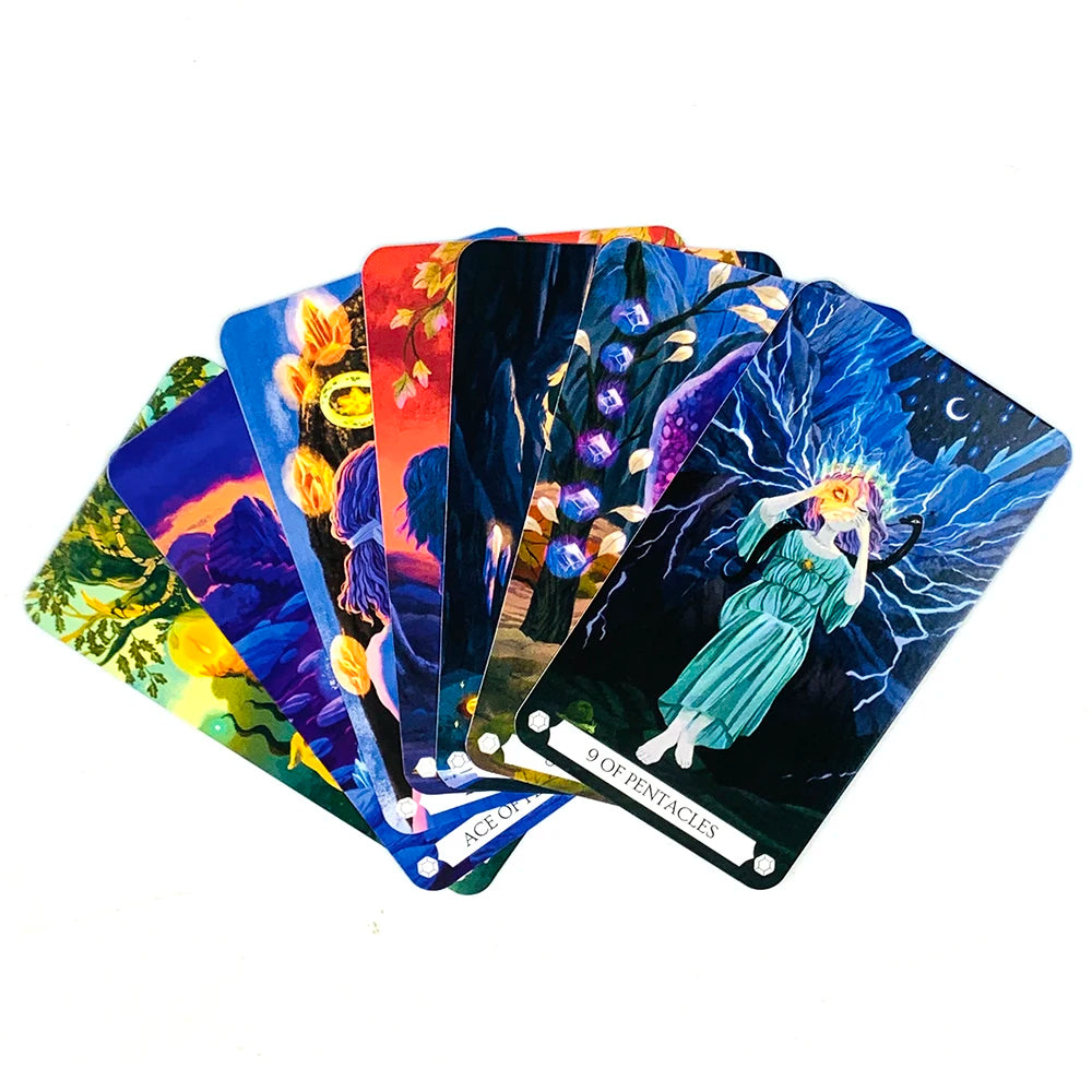 78-Card Tarot Card Deck - Unique Divination Game Blending Fact & Fiction for Insightful Readings