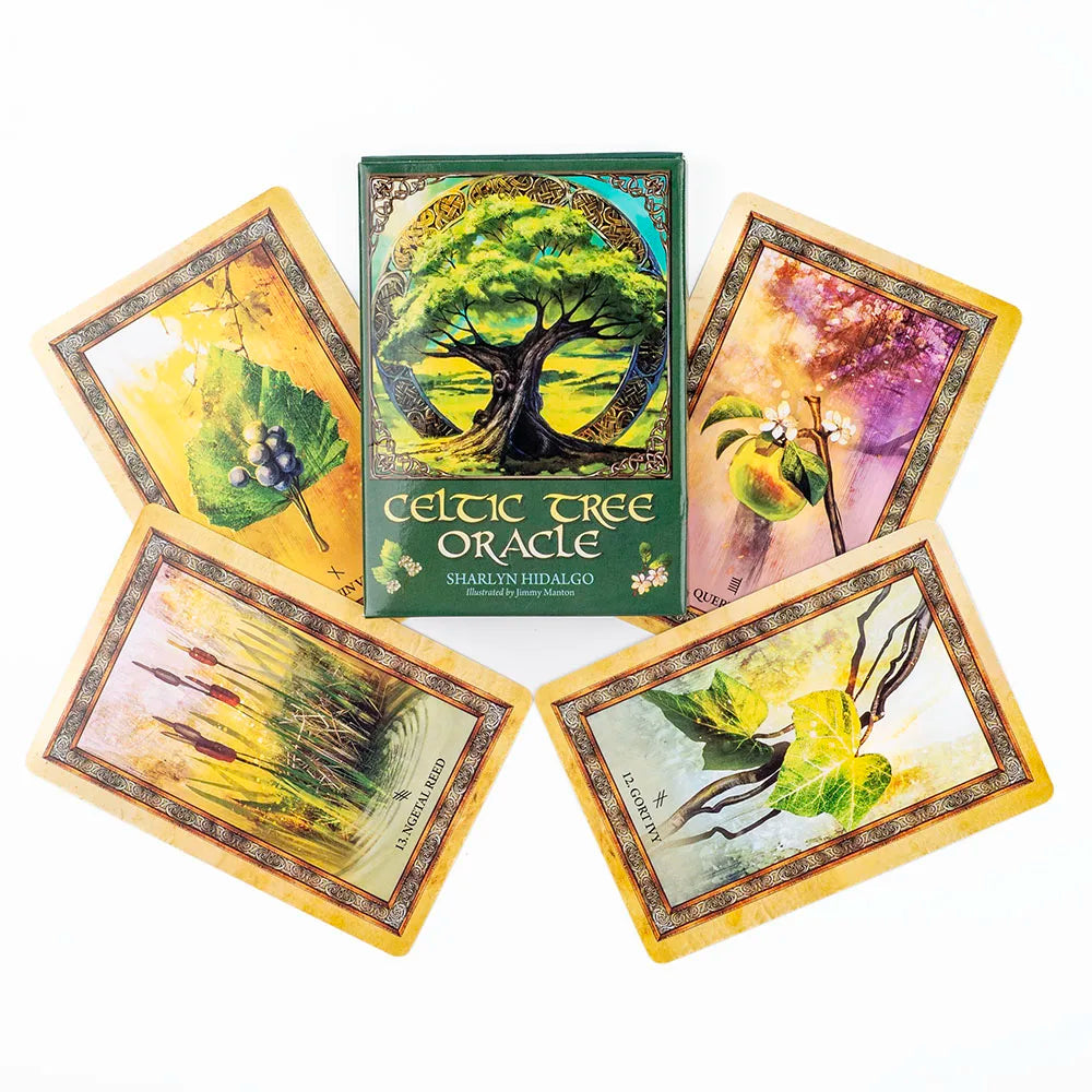 🌳 Celtic Tree Oracle Cards – 25 Card Deck with Guidebook
