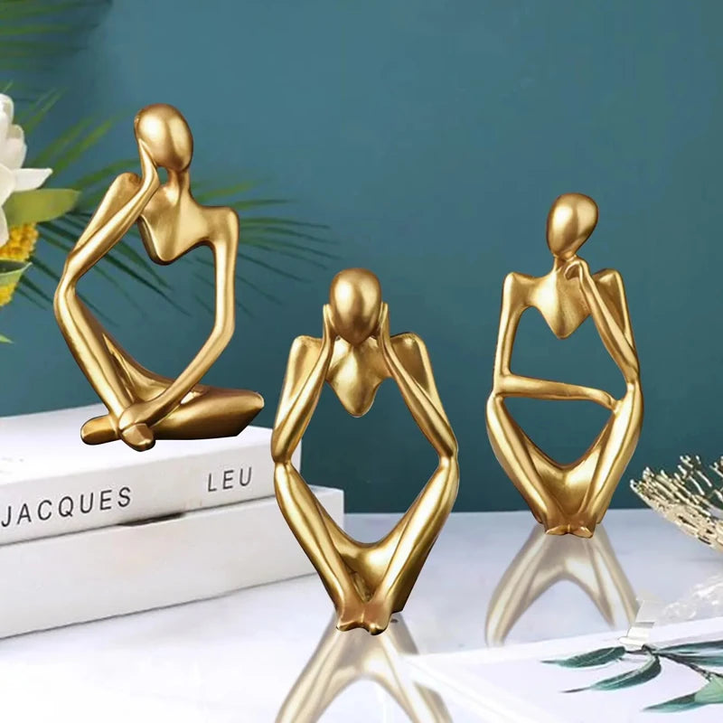🎨 Scandinavian Abstract Figures – Light Luxury Mini Crafts for Home & Desktop Decoration | Entryway Ornament | Free Shipping