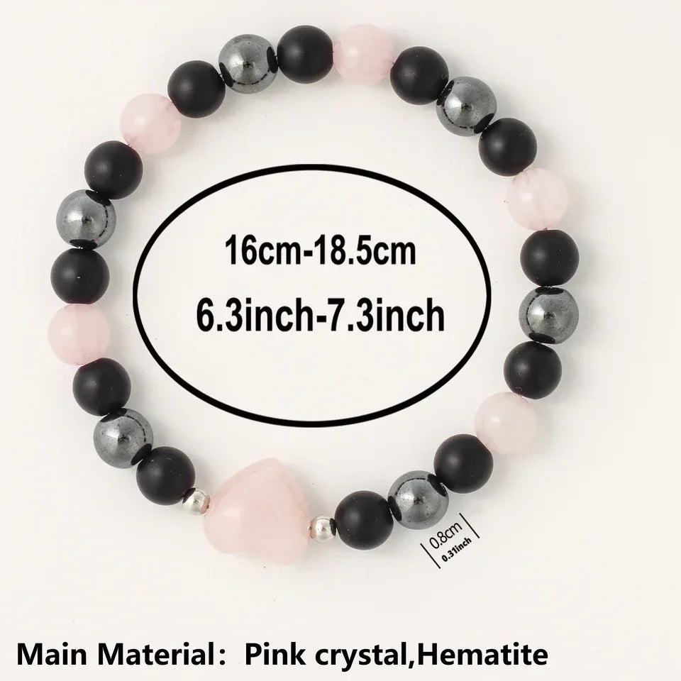 ✨ Luxury Winter Jewelry – Black, Yellow & Silvery Tiger’s Eye Hematite Brazaletes – High-Quality Natural Stone Bracelets for Family Gatherings