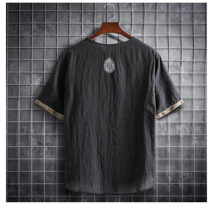 ✨ The Seoul Minimalist: Premium Men’s Plus Size Hawaiian Shirt (M-5XL) – Ultra-Lightweight Solid Color Fabric, Korean "Clean Fit" Aesthetic, and Breathable Short-Sleeve Casual Button-Down