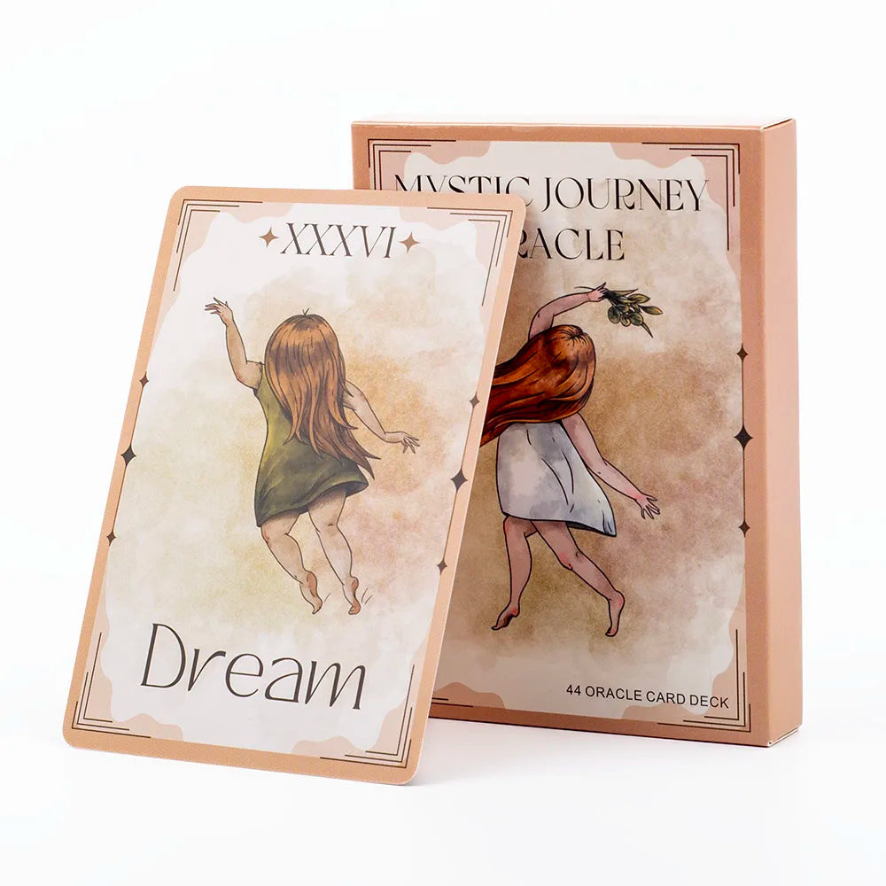 🎴 Mystic Journey Oracle Deck – 44-Card English Edition for Intuitive Guidance, Meditation, and Entertaining Family Play