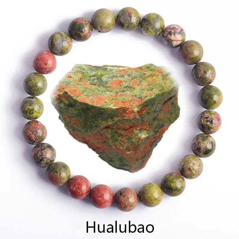 ✨ Natural Stone Protection Bracelet – Dragon Blood Beads, Quartz & Onyx Stretch Jewelry for Men & Women – Healing Reiki & Yoga Energy Bracelet 3 Hualubao
