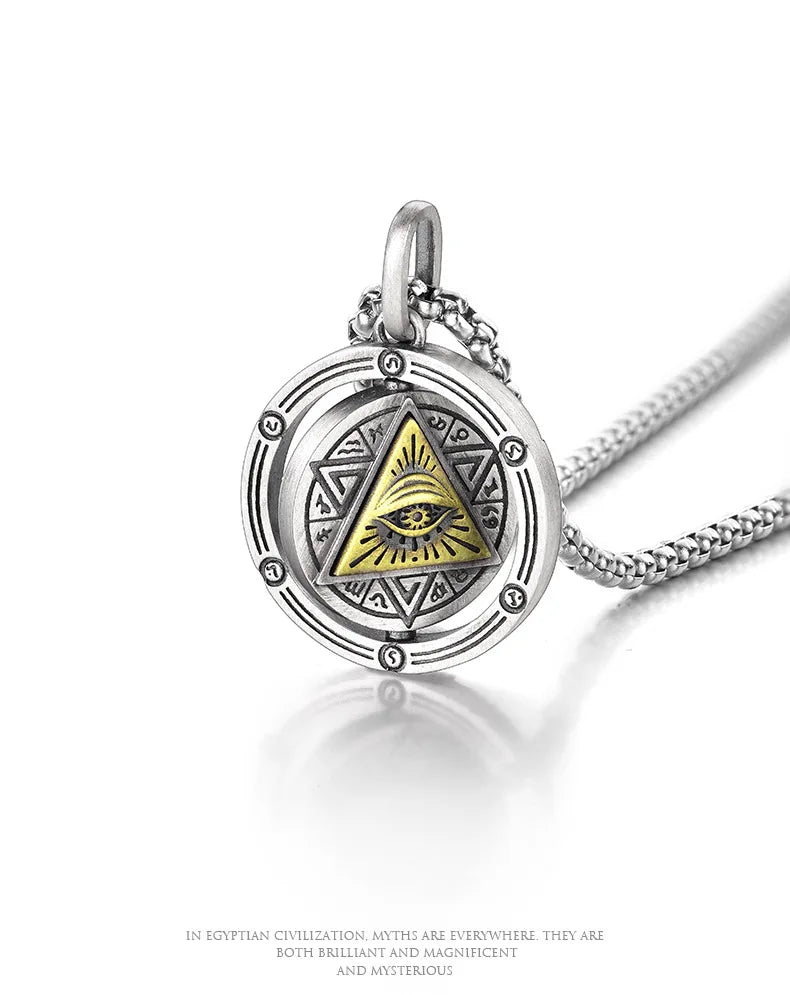 👁️ Eye of Horus Necklace – Evil Eye Pendant | Ancient Egypt Protection Jewelry | Spiritual Amulet Gift for Men & Women