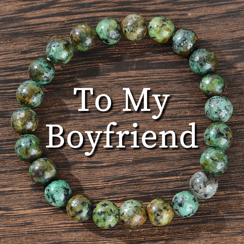 ✨ Natural Crystal Gemstone Bracelet – Meaningful Anniversary Gift for Boyfriends, Perfect for Daily Wear & Special Occasions style F