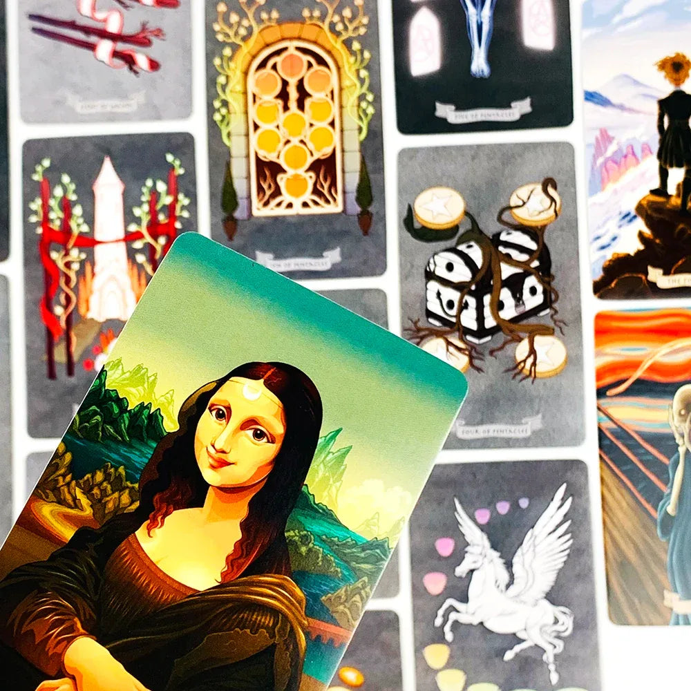 Tarot Cards Deck 78-Piece for Divination & Party Fun - Experience a Virtual Museum
