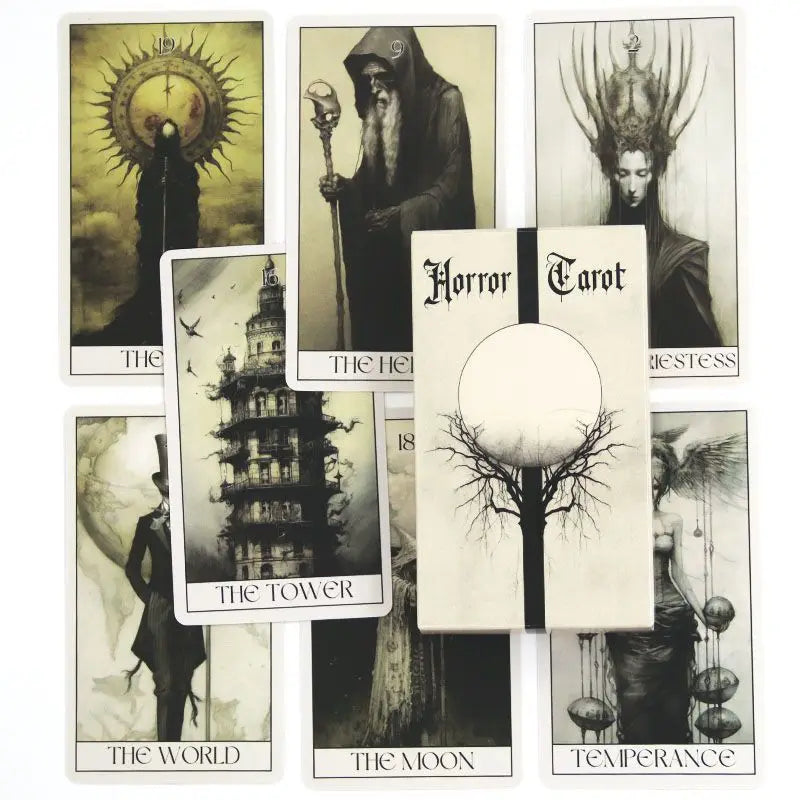 🃏78 Pcs Mysterious and Terrifying Tarot Cards | Divination & Spiritual Insight | Perfect for Beginners