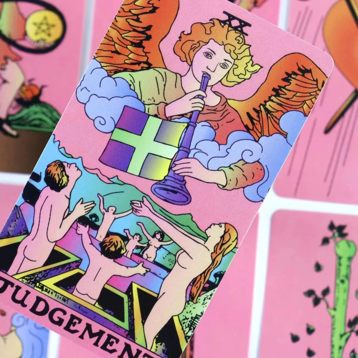 Pink A.E Classic Tarot Deck – 78 Cards English Edition for Beginners & Personal Use with Vibrant Design