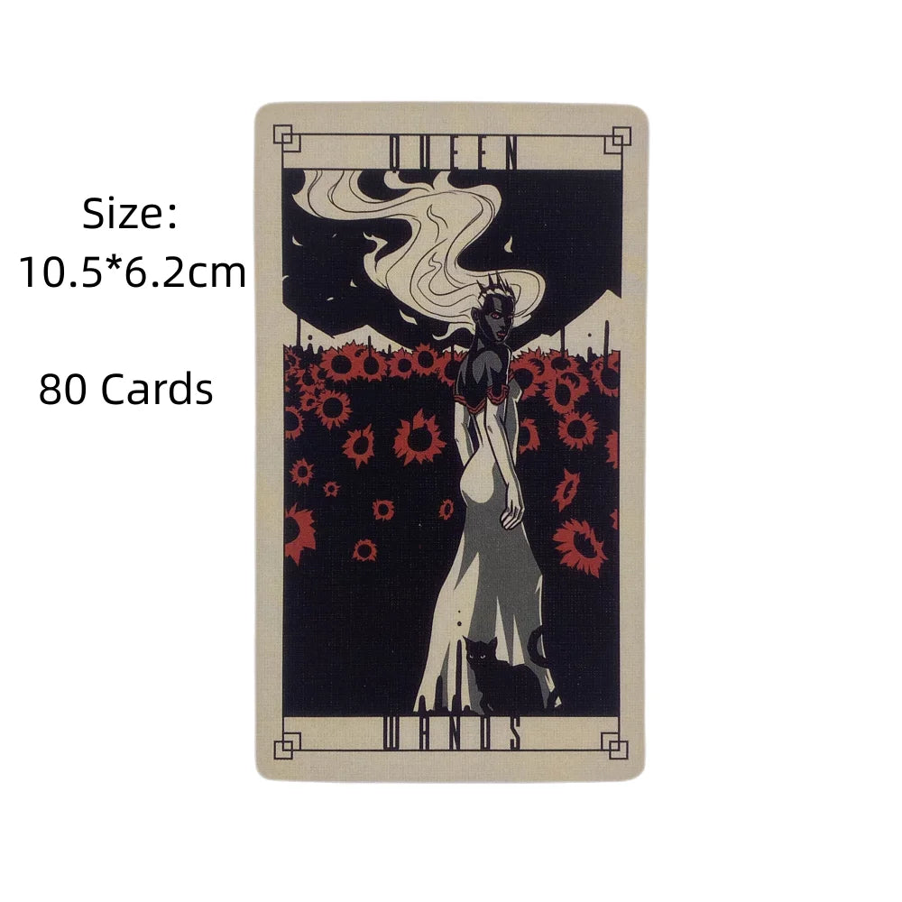 ✨ The Lost Hollow Tarot – 80-Card Deck for Women, Girls, Family & Party Games with Tarot Oracle and Astrology Themes