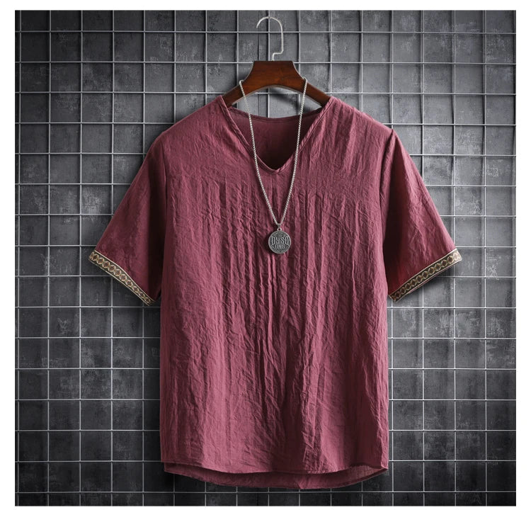 ✨ The Seoul Minimalist: Premium Men’s Plus Size Hawaiian Shirt (M-5XL) – Ultra-Lightweight Solid Color Fabric, Korean "Clean Fit" Aesthetic, and Breathable Short-Sleeve Casual Button-Down