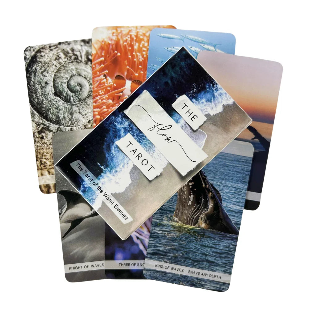 🌊Flow of the Cards Tarot – 78 Cards English Oracle Deck for Spiritual Guidance and Family Entertainment TT360
