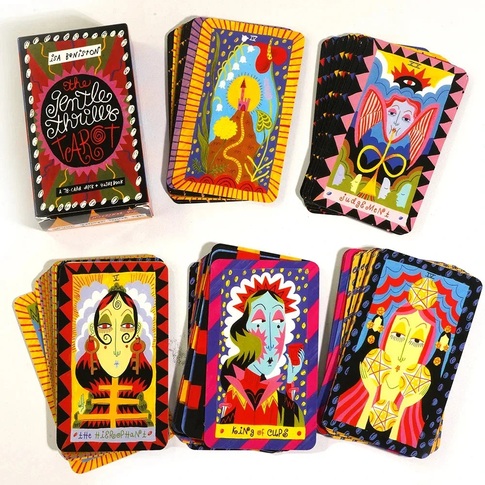 🎴The Gentle Thrills Tarot | 78-Card Deck | Beautifully Illustrated Traditional Tarot | Beginner-Friendly with Fresh Artwork
