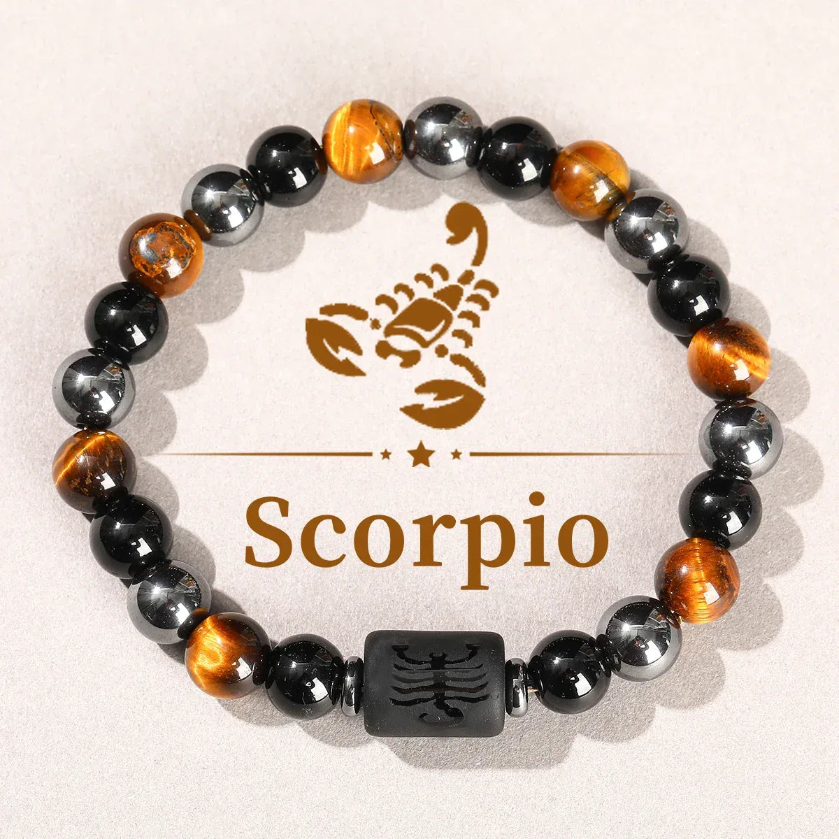🌌 The "Cosmic Identity" Zodiac Bracelet: 12 Constellation Natural Stone Bangle for Men & Women 10.24-11.22