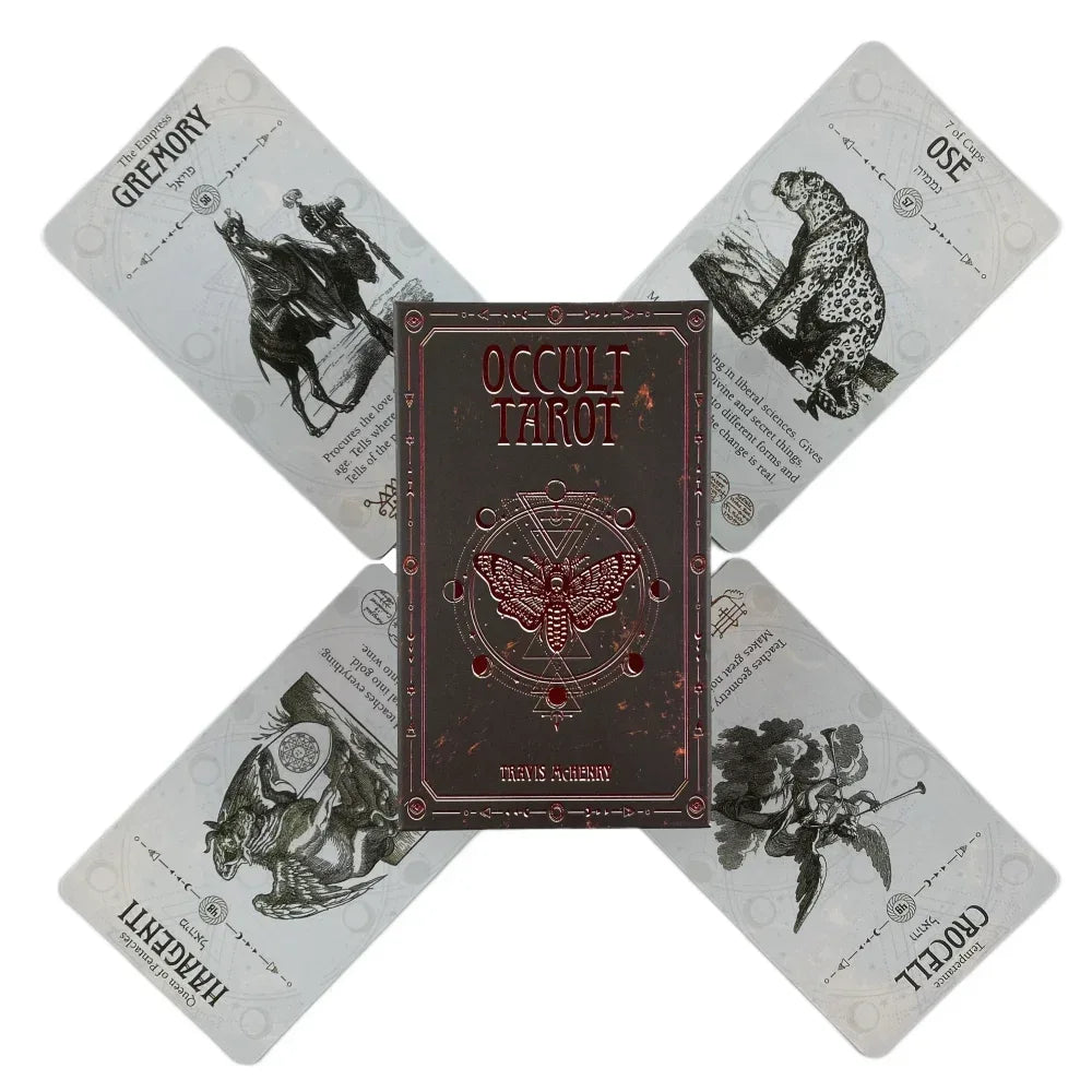 🃏 Mysterious Tarot & Oracle Deck – Complete 78 Cards for Divination, Intuitive Learning, and Family Board Games
