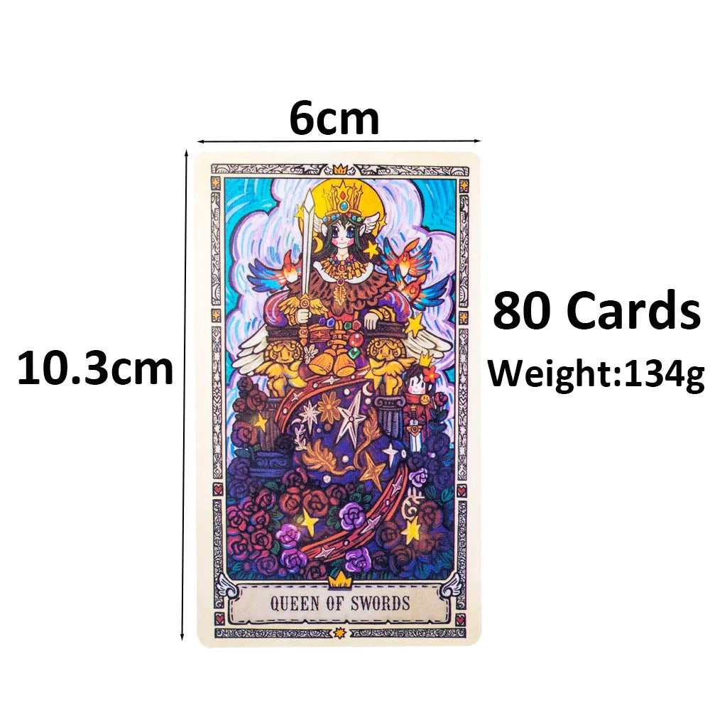 🎴 Love And Courage Quest Tarot Pocket Edition – 78-Card Tarot Deck: The Little Princess' Fantasy Journey