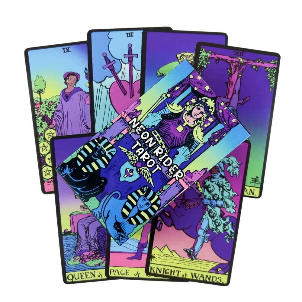 🃏 Mysterious Tarot & Oracle Deck – Complete 78 Cards for Divination, Intuitive Learning, and Family Board Games TT373
