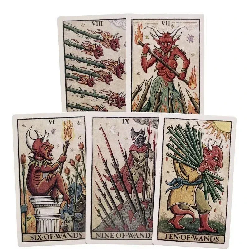 🌙 Trionfi della Luna Tarot Deck – 78 Cards | English Edition with Guidebook | Fortune Telling & Divination | Travel-Friendly, Reversed, Chakra & Zodiac Insights