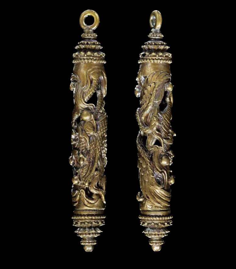 Sacred Takrut Hong Jao Sap - Premium Maha Chanuan Silver Amulet by Kruba Ariyachart, Wat Saeng Kaew Phothiyan 2015 | Ultimate Wealth Magnet & Spiritual Protection Armament