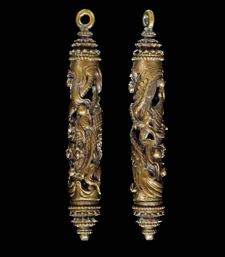 Sacred Takrut Hong Jao Sap - Premium Maha Chanuan Silver Amulet by Kruba Ariyachart, Wat Saeng Kaew Phothiyan 2015 | Ultimate Wealth Magnet & Spiritual Protection Armament