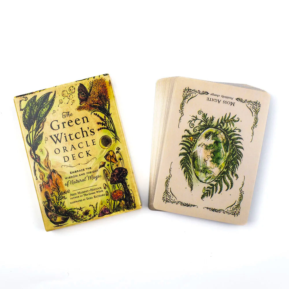 The Green Witch's Oracle Deck – 50 Cards for Divination, Spiritual Guidance & Family Party Games