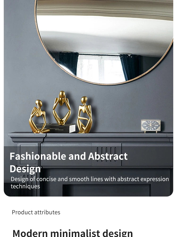 🎨 Scandinavian Abstract Figures – Light Luxury Mini Crafts for Home & Desktop Decoration | Entryway Ornament | Free Shipping