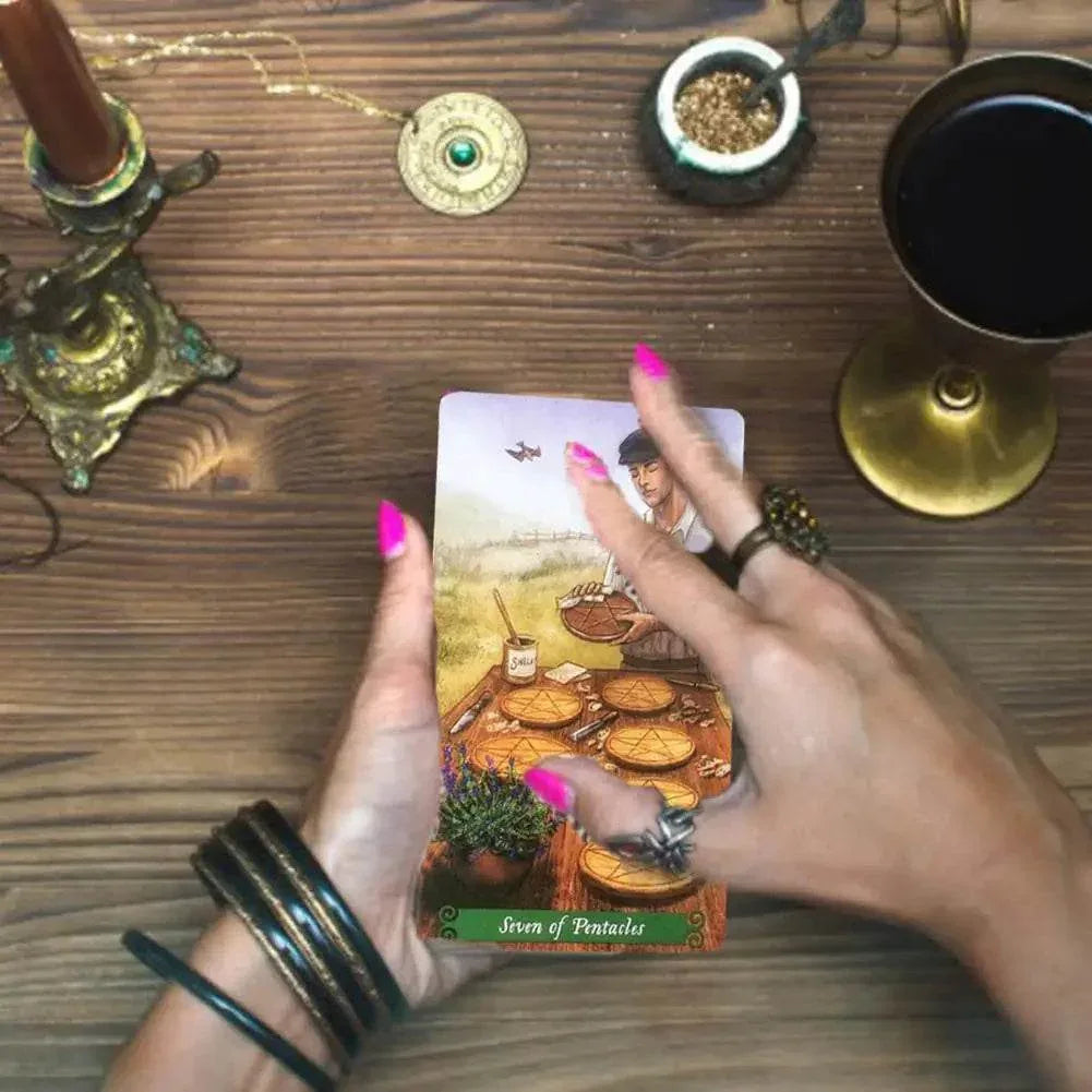 🌿 Thai Mystical Tarot Cards - Green Witch Oracle Deck for Women & Girls | English Edition