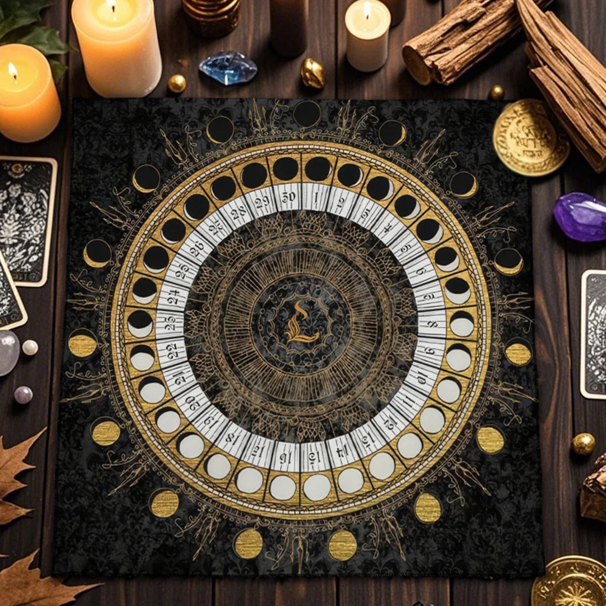 🃏 Star Map Tarot Tablecloth – Polyester Astrology Array Board Altar Cloth for Tarot Enthusiasts, Zodiac Rituals & Celestial Home Decor TLB (938)
