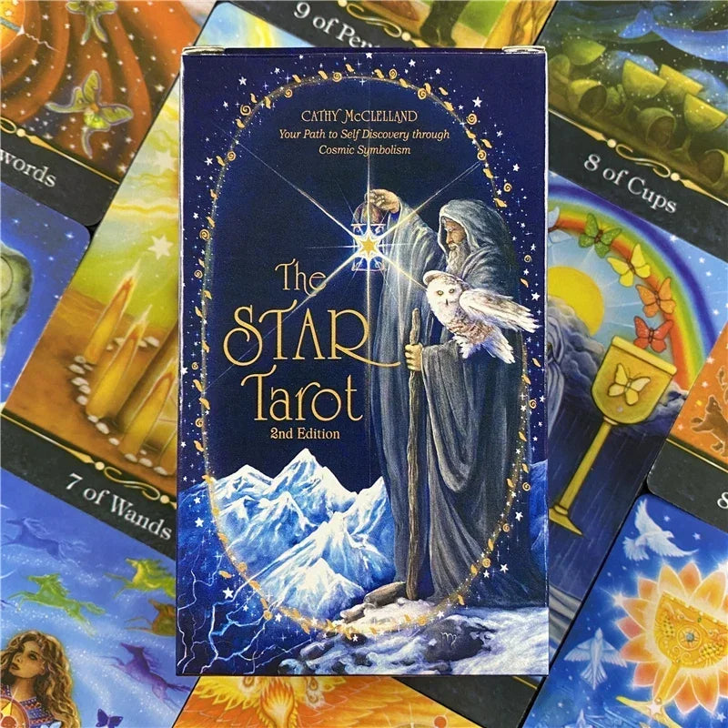 ✨ The Star Tarot Deck – Unique Star-Shaped Fortune-Telling Cards with Durable Print and Comprehensive PDF Guidebook