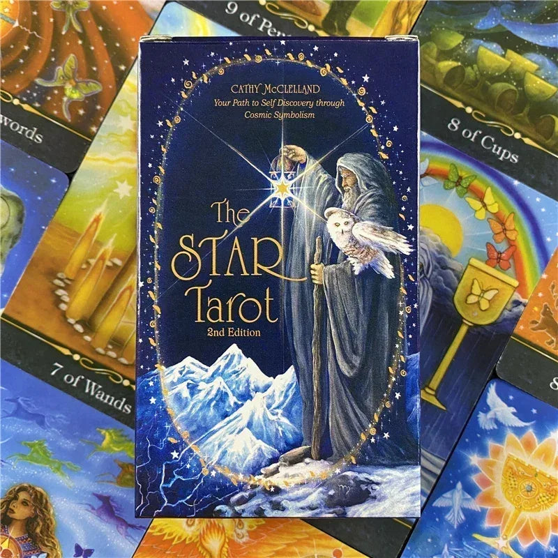 ✨ The Star Tarot Deck – Unique Star-Shaped Fortune-Telling Cards with Durable Print and Comprehensive PDF Guidebook